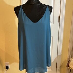 Blue Sleeveless Women's Top